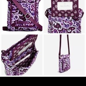 New Vera Bradley Lilac Paisley Mini Hipster Crossbody Purse